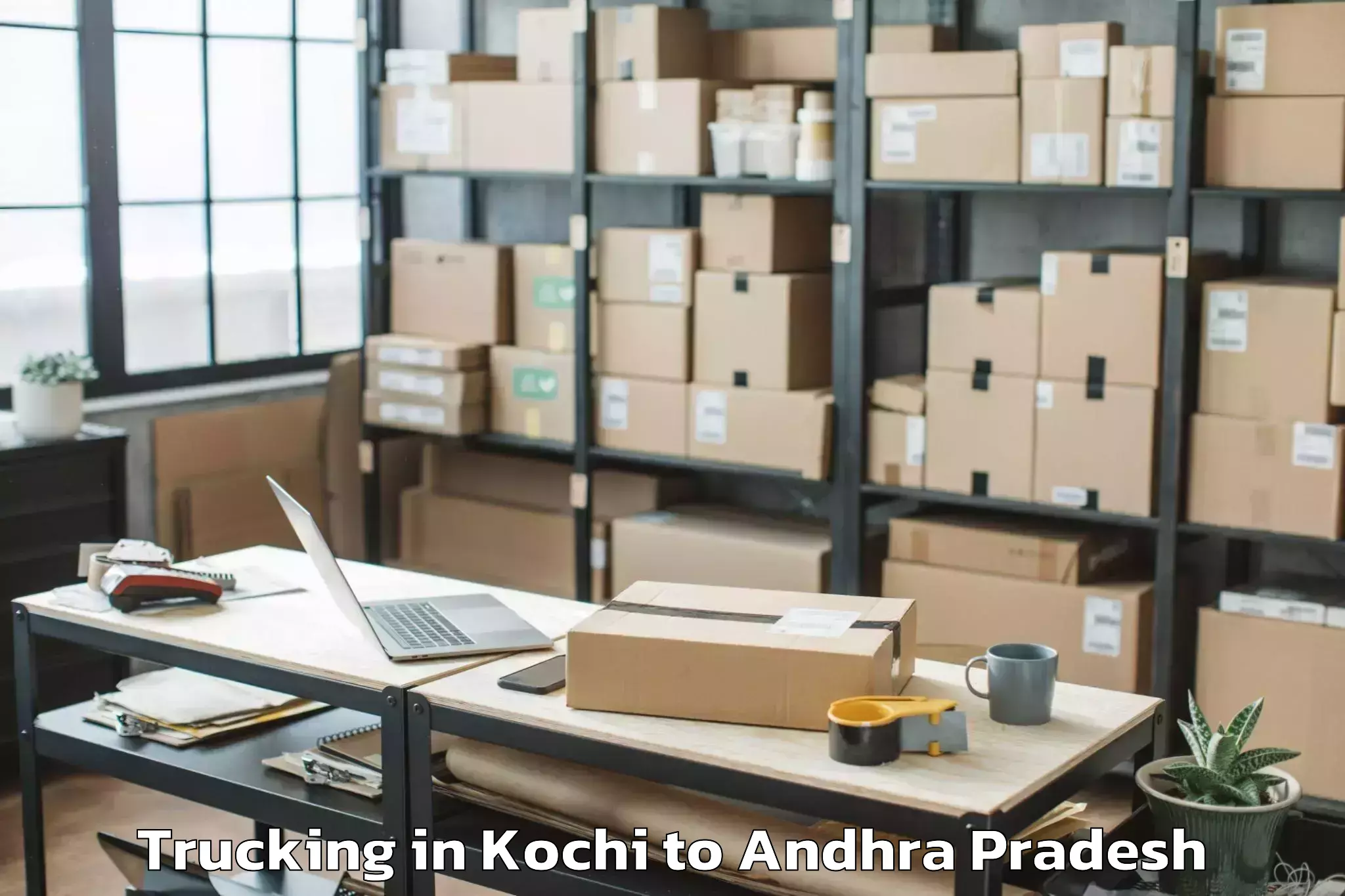 Affordable Kochi to Mamidikuduru Trucking